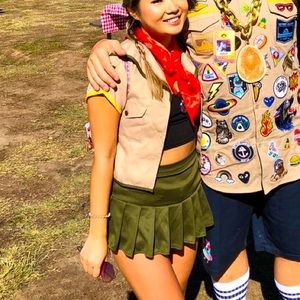 Sexy Camp Girl Scout Halloween Costume Size Small